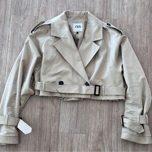 Zara cropped trench